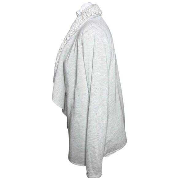 Thread & Supply gray sherpa lined open front cardigan Small - Picture 5 of 9